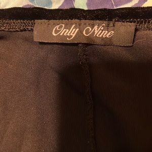 Small black only nine velvet tights, slightly worn……